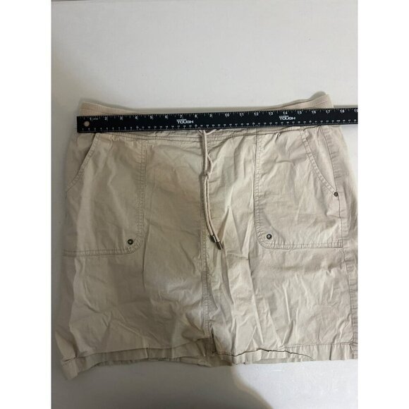 Croft & Barrow Stretch Skort Beige Khaki Beachy Coastal Vibes Sz 14 - Picture 7 of 10